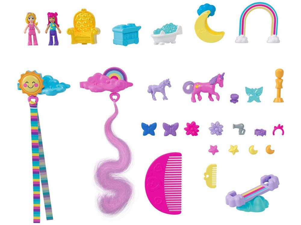 Playset Polly Pocket Salão De Unicórnio Arco-íris - 3