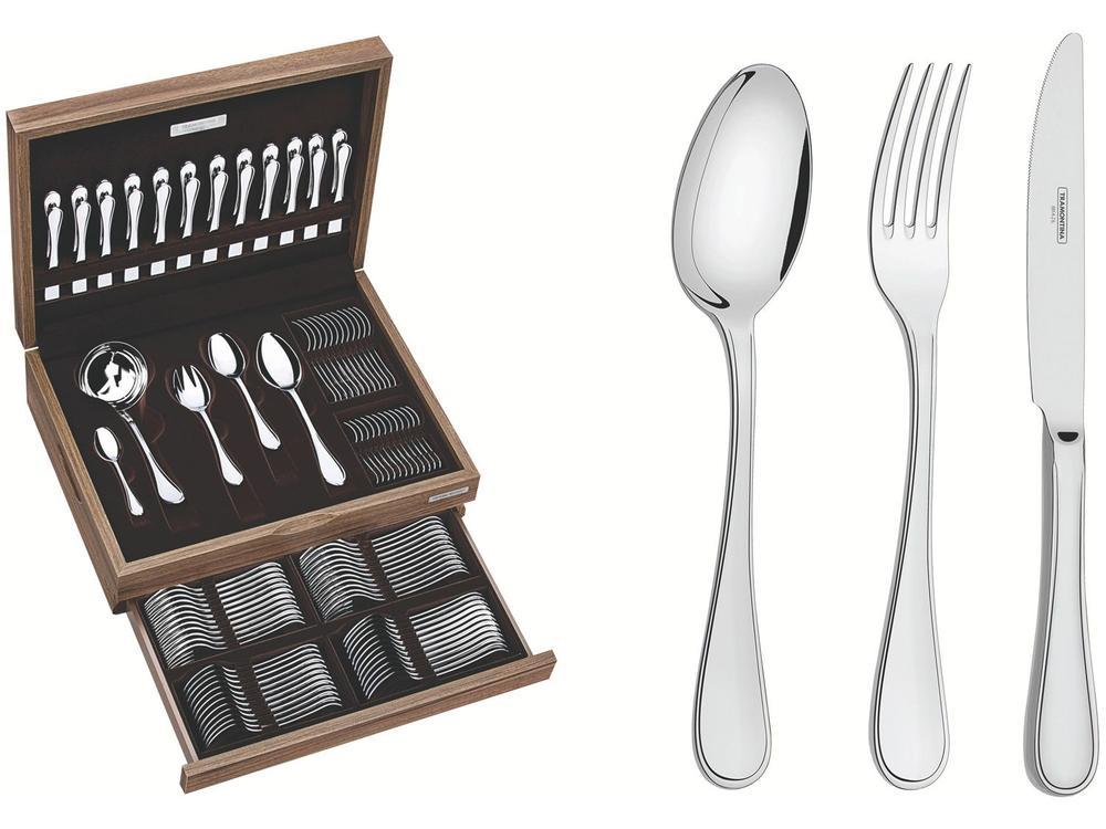 Faqueiro Tramontina Inox 101 Peças Firenze com Estojo - 1