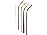 Jogo de Canudos de Inox Tramontina Bar com Escova 5 Peças - 1