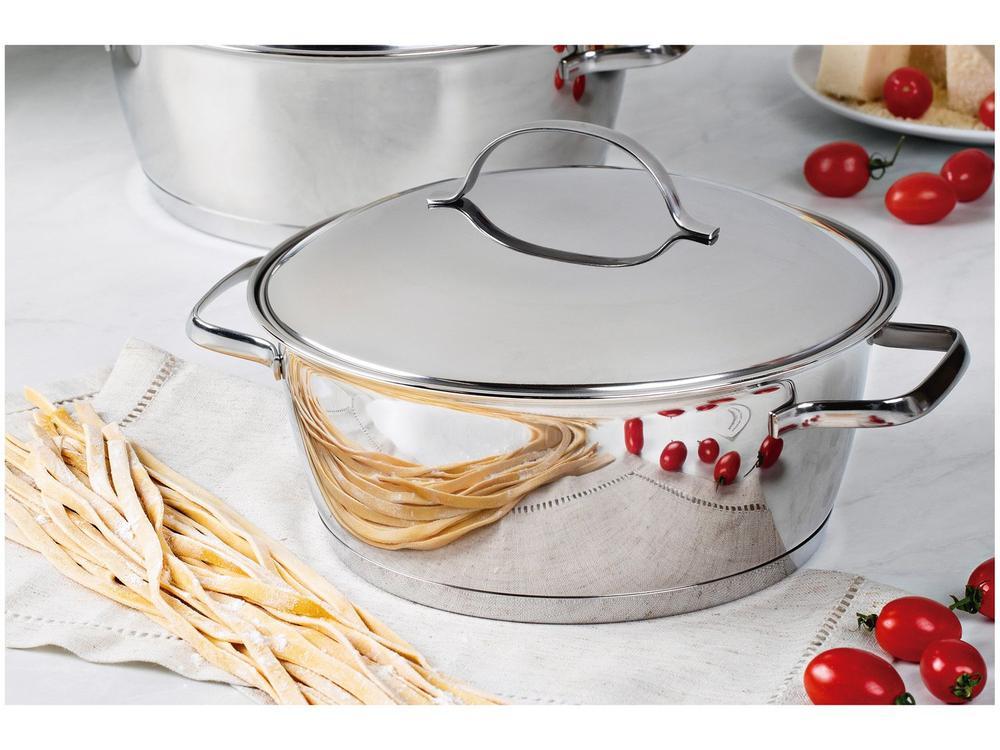 Caçarola Tramontina Inox Fundo Triplo com Tampa 22cm 3,3L Allegra - 3