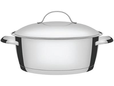 Caçarola Tramontina Inox Fundo Triplo com Tampa 22cm 3,3L Allegra