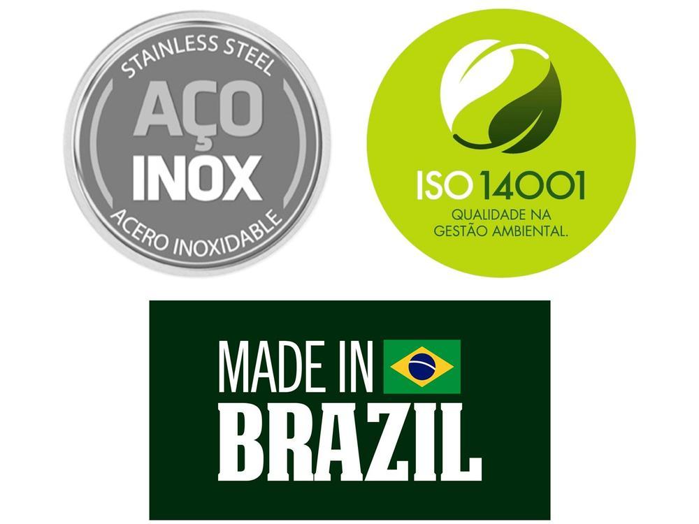 Caldeirão Inox Tramontina Fundo triplo 6L 28cm Professional 62648283 - 3