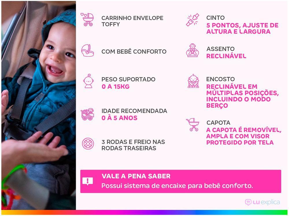 Carrinho de Bebê com Bebê Conforto Cosco Toffy - 2