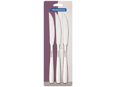 Jogo de Facas para Churrasco Tramontina Inox Havaí 66905181 3 Peças