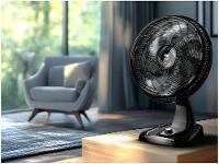Ventilador 2 em 1 Wap Flow Turbo 50cm 8 Pás 3 Velocidades Preto e Cinza