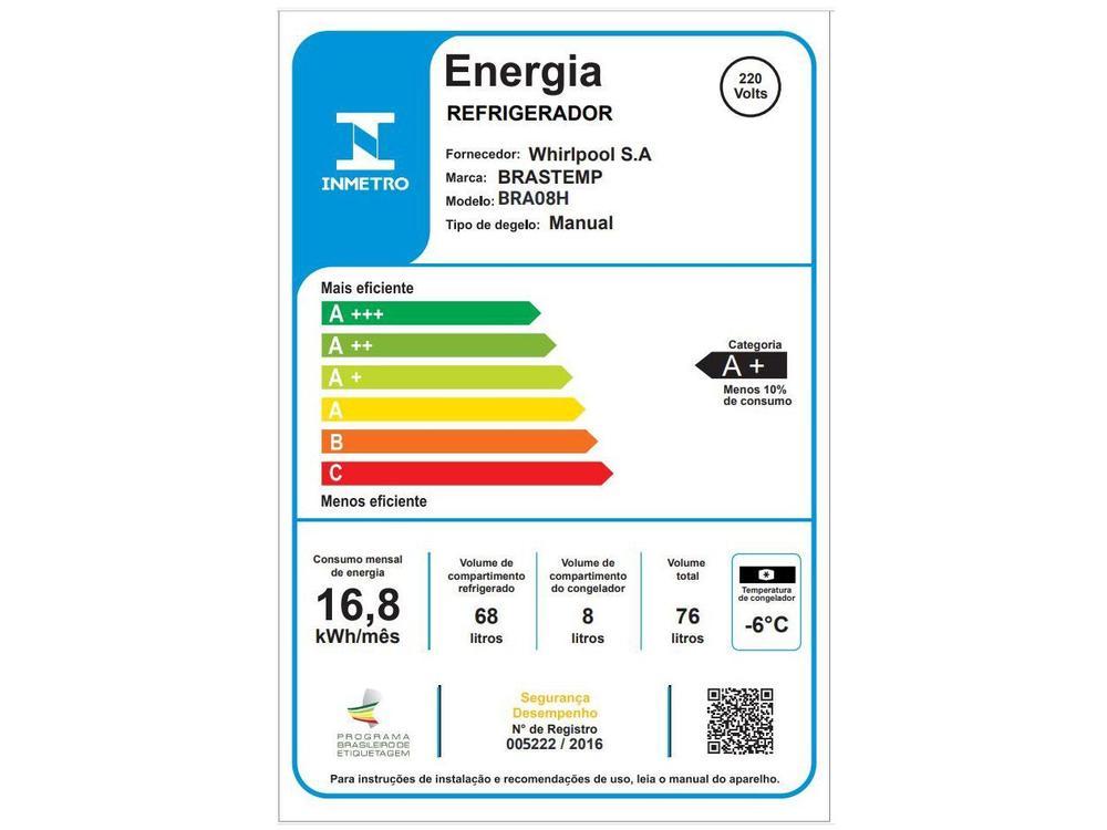 Frigobar Brastemp 76L Preto Retrô BRA08HE - 7