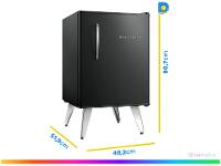 Frigobar Brastemp 76L Preto Retrô BRA08HE