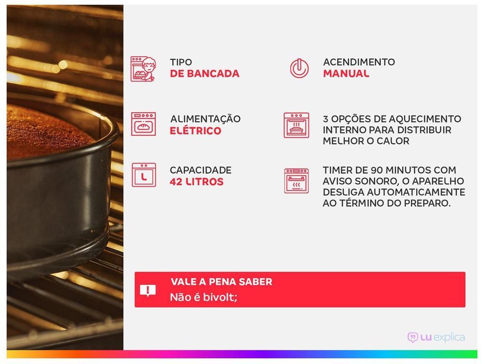 Forno Elétrico de Bancada Mondial Multifuncional - 2