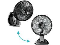 Ventilador 2 em 1 Wap Flow Turbo 50cm 8 Pás 3 Velocidades Preto e Cinza - 3