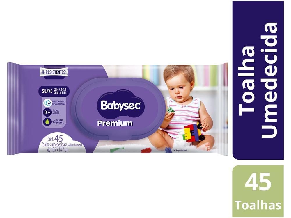 Toalha Umedecida Babysec Premium 45 Unidades - 2