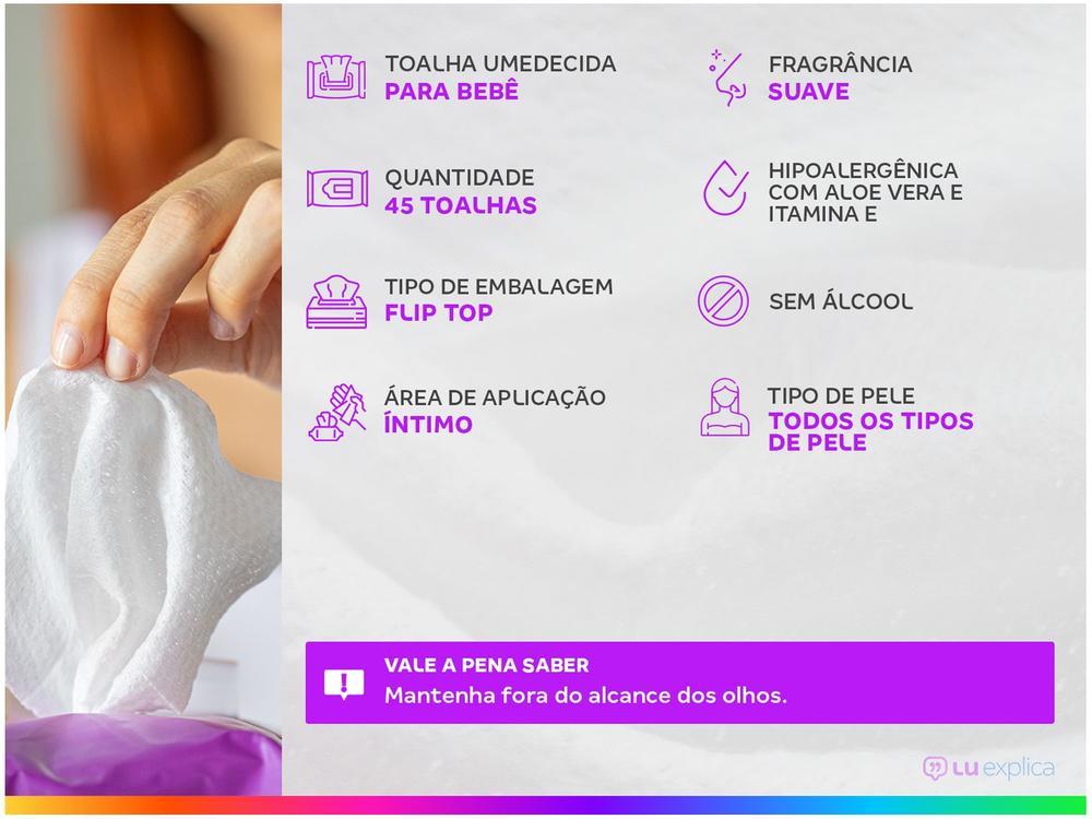 Toalha Umedecida Babysec Premium 45 Unidades - 3