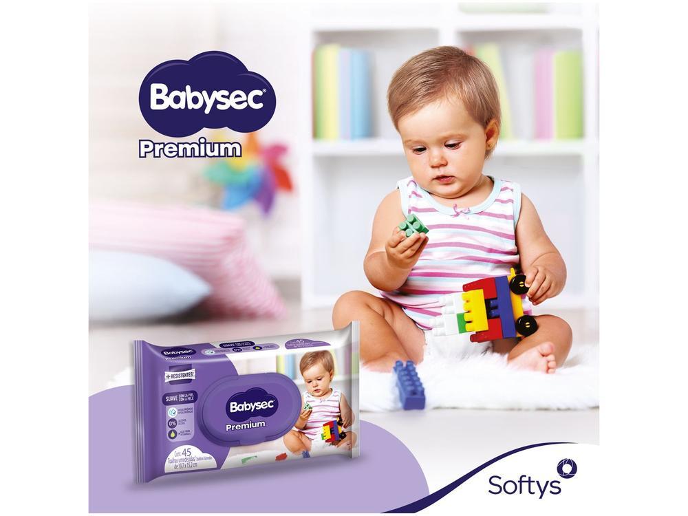 Toalha Umedecida Babysec Premium 45 Unidades - 5