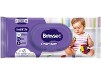 Toalha Umedecida Babysec Premium 45 Unidades - 1