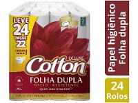Papel Higiênico Folha Dupla Cotton Neutro Deluxe 24 Rolos 30m - 2