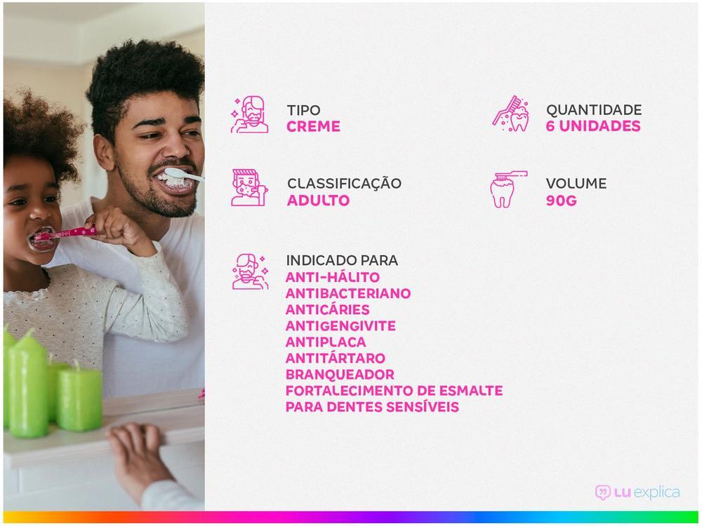 Creme Dental Colgate Total 12 Whitening + Advanced Fresh 90g Cada 6 Unidades - 7