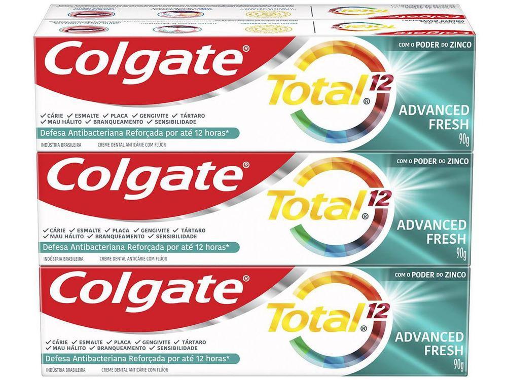 Creme Dental Colgate Total 12 Whitening + Advanced Fresh 90g Cada 6 Unidades - 9