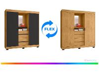 Guarda-roupa Casal com Espelho 2 Portas de Correr 4 Gavetas Araplac Sintra CAP24024 - 2