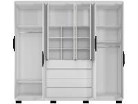 Guarda-roupa Casal com Espelho 7 Portas 4 Gavetas Araplac Lisboa EB24074 - 6