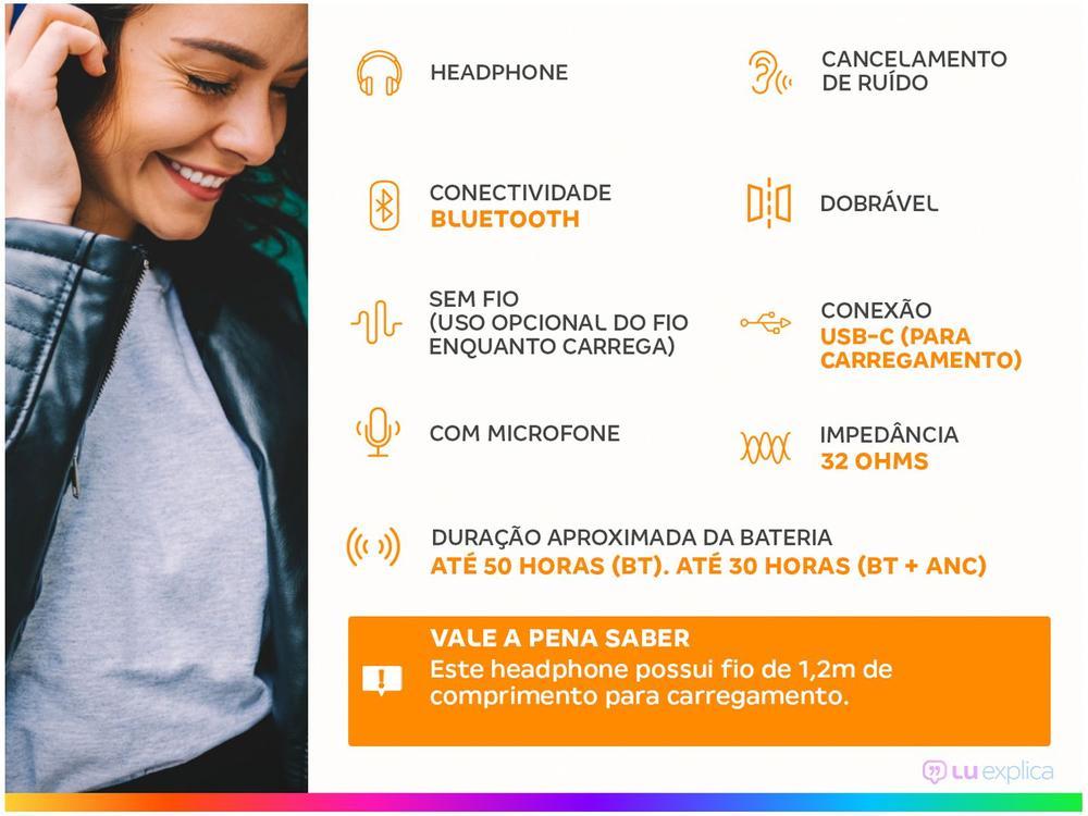 Headphone Bluetooth JBL Tour One M2 Preto com Estojo de Viagem - 2