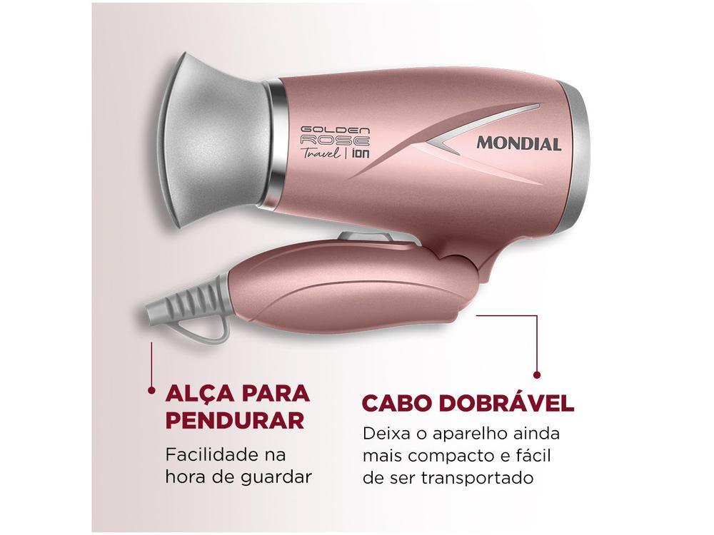 Secador de Cabelo Mondial Tourmaline Ion Golden - 6
