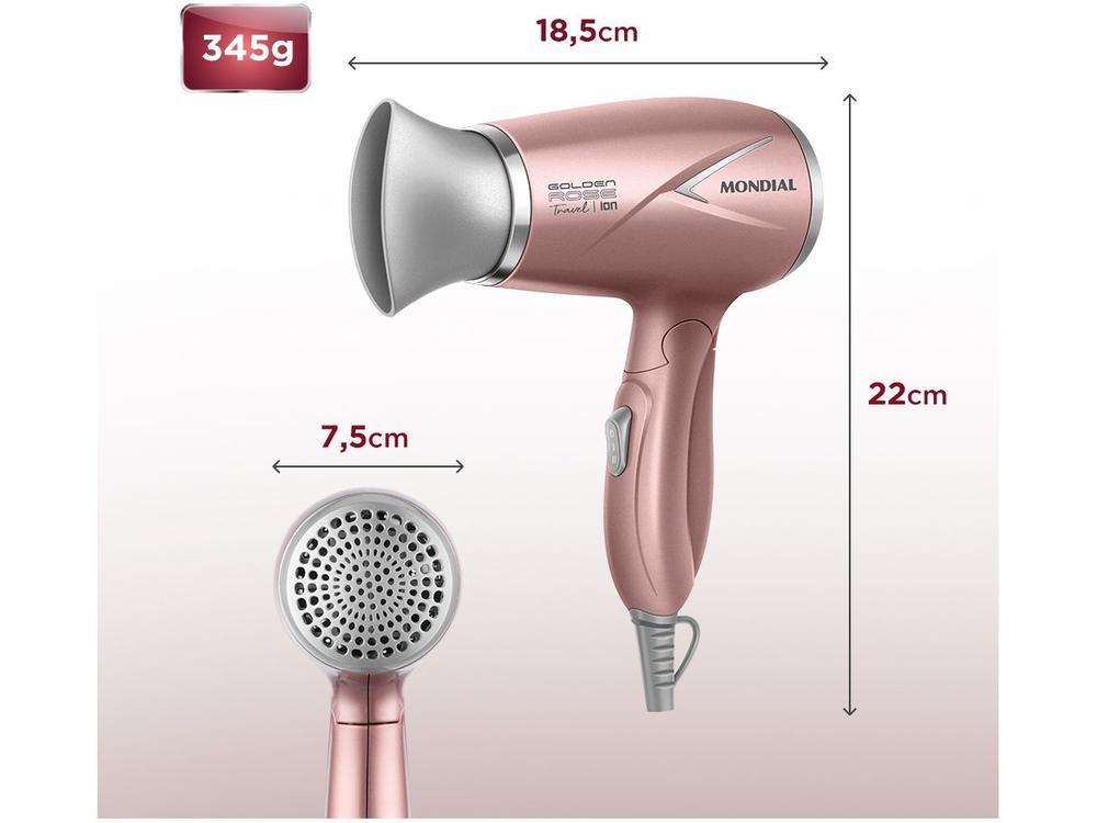 Secador de Cabelo Mondial Tourmaline Ion Golden - 8