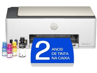 Impressora Multifuncional HP Smart Tank 583 Wi-Fi Tanque de tinta Colorida USB