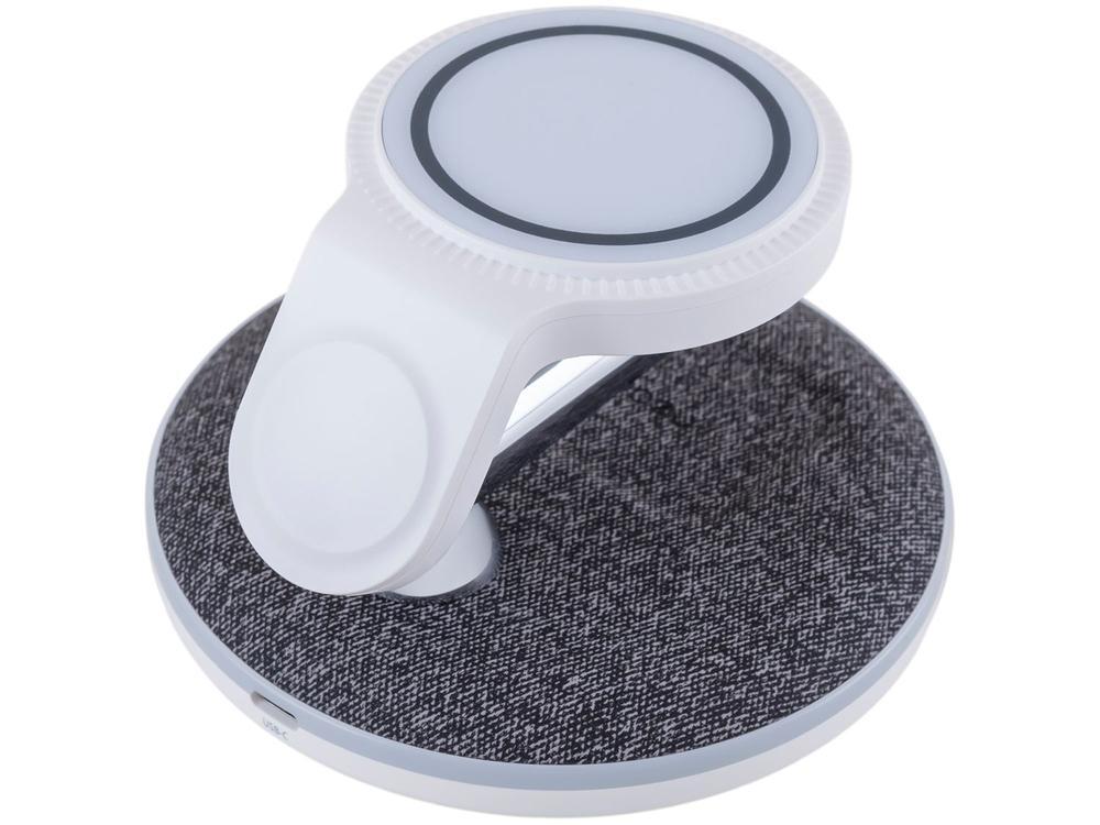 Carregador por Indução Carga Rápida 3 em 1 iOS de Mesa USB-C com Cabo USB-C 1m Geonav CH31MAG - 3