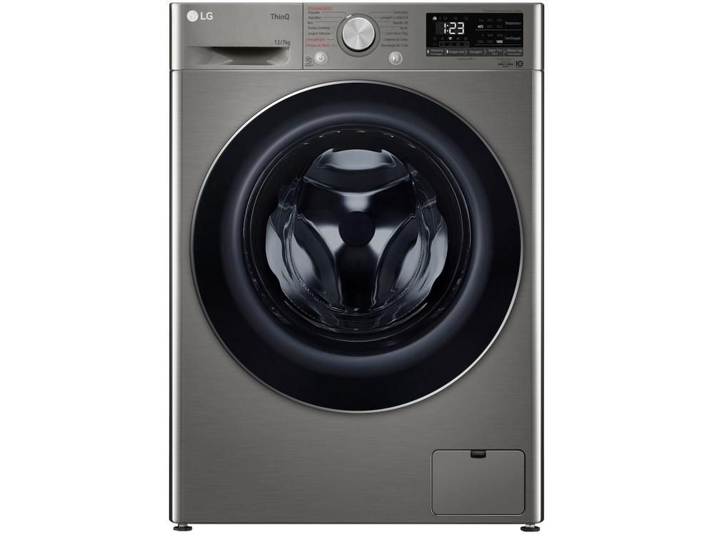 Lava e Seca LG 12kg Smart VC4 CV5012PC4 com Inteligência Artificial Água Quente e Fria Prata - 10