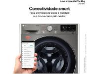 Lava e Seca LG 12kg Smart VC4 CV5012PC4 com Inteligência Artificial Água Quente e Fria Prata - 18