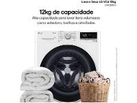Lava e Seca LG 12kg Smart VC4 CV5012WC4 com