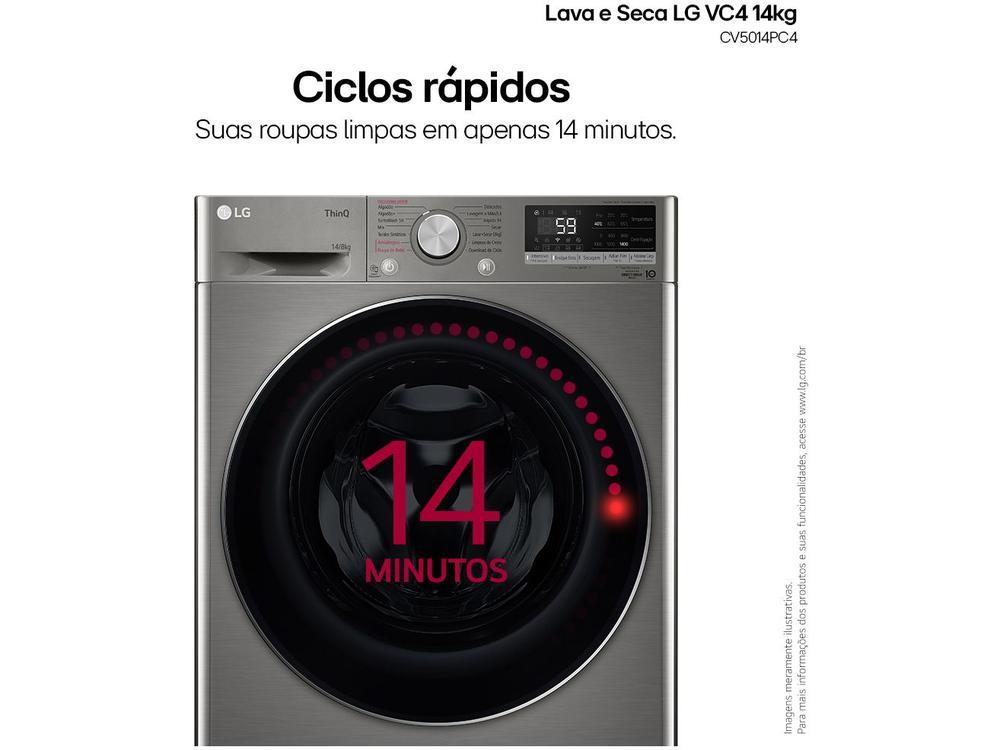 Lava e Seca LG 14kg Smart VC4 CV5014PC4 com - 7