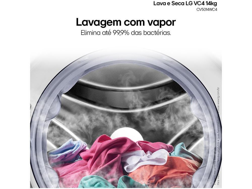 Lava e Seca LG 14kg Smart Smart VC4 CV5014WC4 com - 6