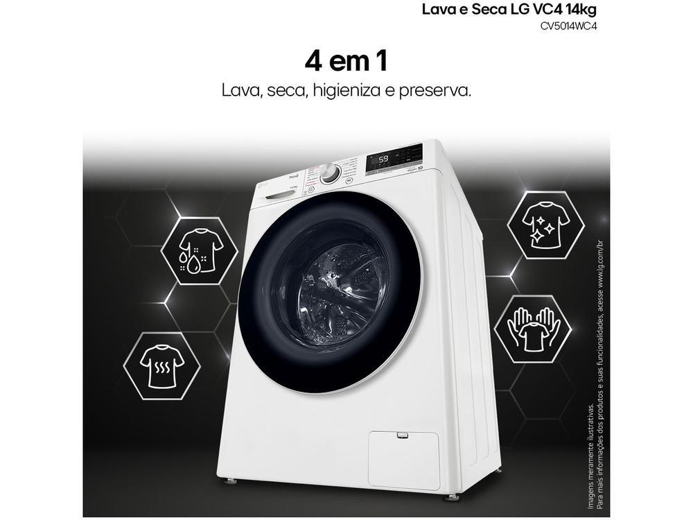 Lava e Seca LG 14kg Smart Smart VC4 CV5014WC4 com - 9