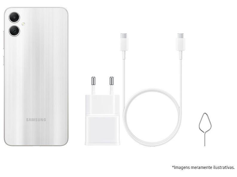 Smartphone Samsung Galaxy A05 128GB Prata 4G Octa-Core 4GB RAM 6,7” Câm. Dupla + Selfie 8MP - 7