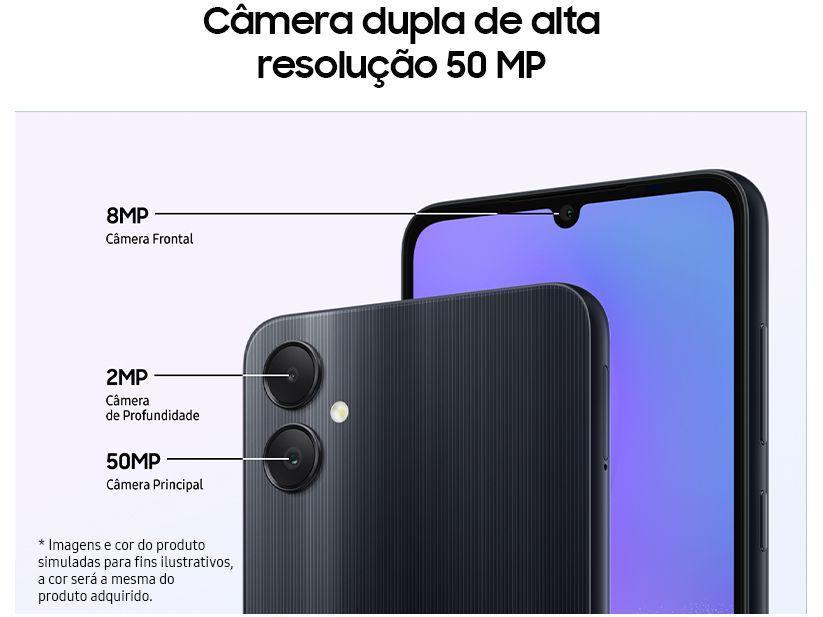 Smartphone Samsung Galaxy A05 128GB Prata 4G Octa-Core 4GB RAM 6,7” Câm. Dupla + Selfie 8MP - 9