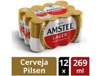 Cerveja Amstel Lager Puro Malte 12 Unidades Lata - 2