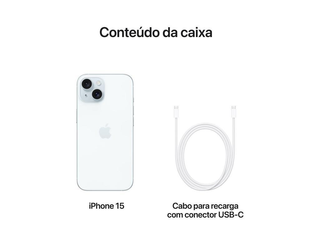 Apple iPhone 15 128GB Azul 6,1" 48MP iOS 5G - 9