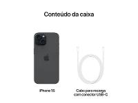 Apple iPhone 15 256GB Preto 6,1" 48MP iOS 5G - 9