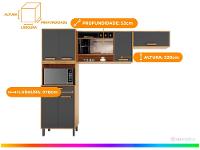 Armário de Cozinha Compacta Itatiaia Nápoles 7 Portas 1 Gaveta - 3