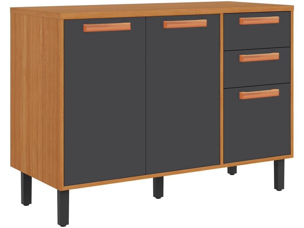 Balcão de Cozinha para Forno ou Micro-ondas Itatiaia 3 Portas 2 Gavetas Nápoles - 1