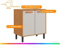 Balcão de Cozinha para Forno ou Micro-ondas Itatiaia 2 Portas Nápoles - 3