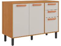 Balcão de Cozinha para Forno ou Micro-ondas Itatiaia 3 Portas 2 Gavetas Nápoles - 1