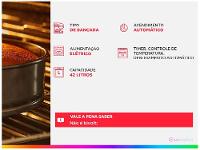 Forno Elétrico de Bancada Mondial com Timer 42L  - 2