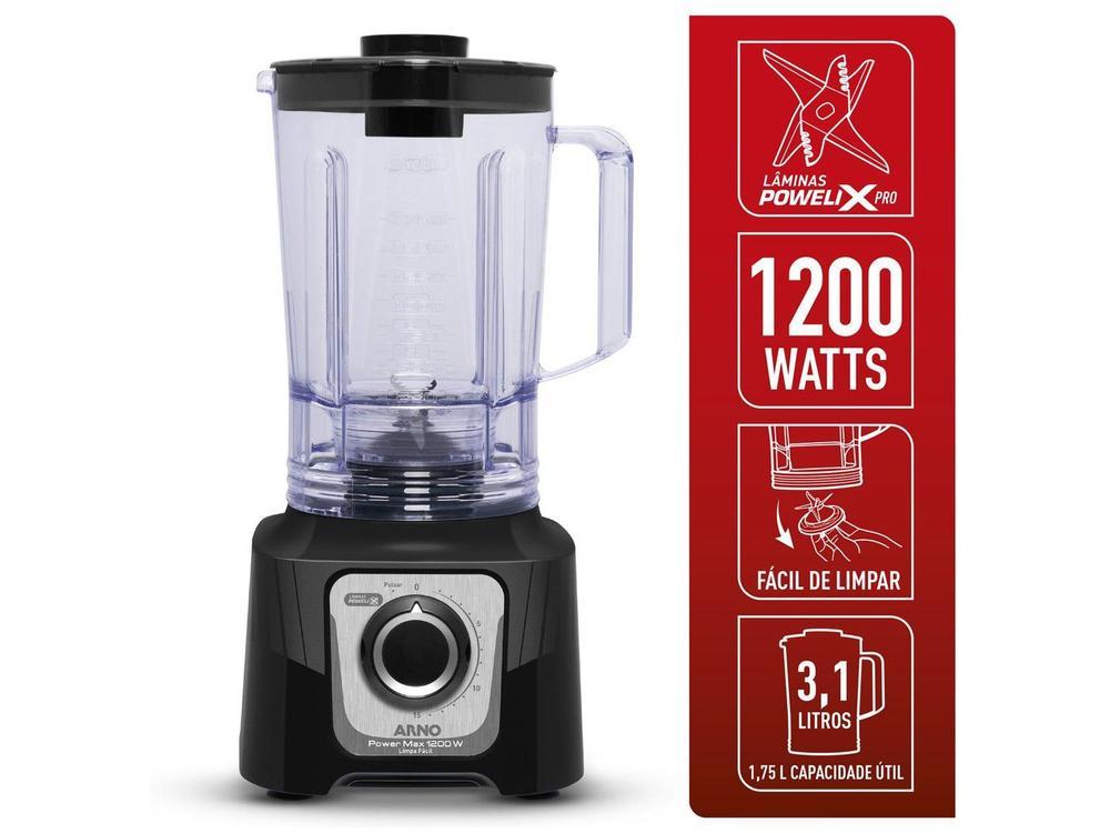 Liquidificador Arno Power Max LN78 15 Velocidades 1200W Preto - 29