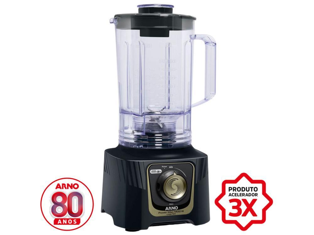 Liquidificador Arno Power Max Autolock LN82 15 Velocidades 1400W Preto e Cinza - 18