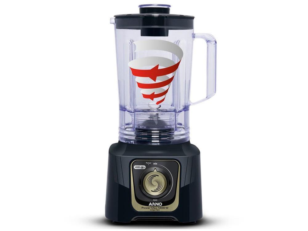Liquidificador Arno Power Max Autolock LN82 15 Velocidades 1400W Preto e Cinza - 21
