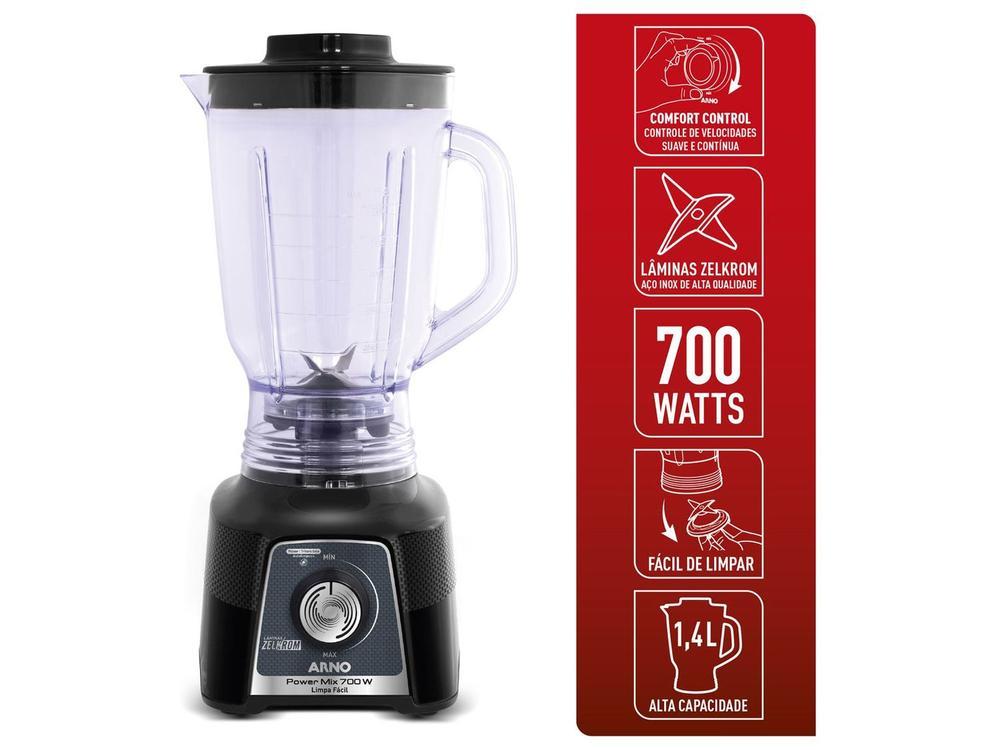 Liquidificador Arno Power Mix LQ35 15 Velocidades 700W Preto - 11