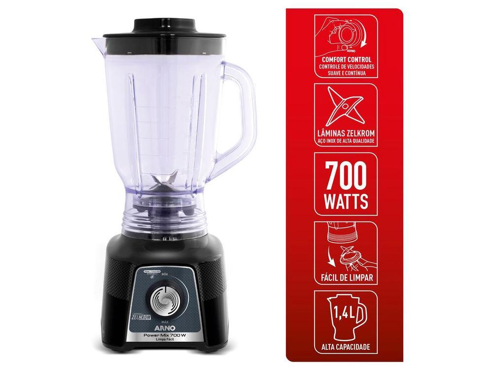 Liquidificador Arno Power Mix LQ35 15 Velocidades 700W Preto - 21
