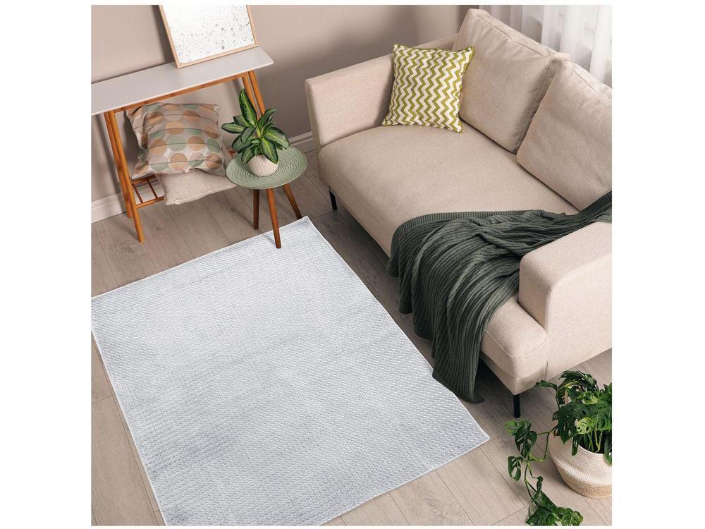 Tapete para Sala Retangular Antiderrapante 100x140cm Cristal Jolitex - 1