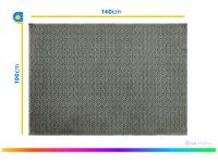 Tapete para Sala Retangular Antiderrapante 100x140cm Cristal Jolitex - 4